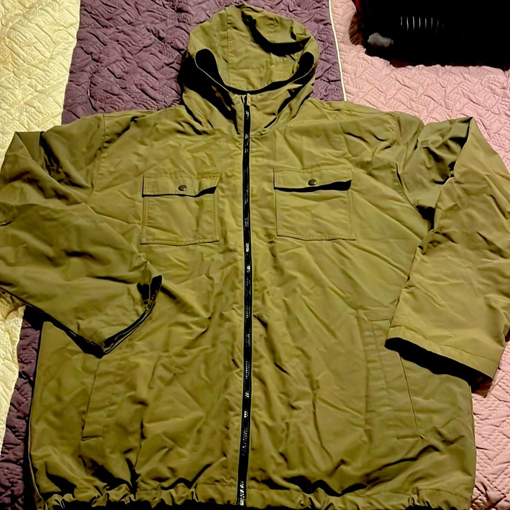 Fleece-Lined Wind Breaker Men’s XL Rugged Exposure